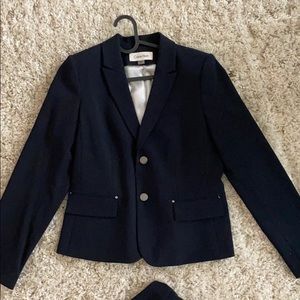 Calvin Klein navy suit set! Worn once!